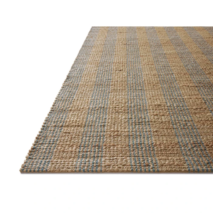 Chris Loves Julia x Loloi Judy Natural / Sky JUD-04 2 ft. 6 in. X 7 ft. 6 in. Rectangle Rug