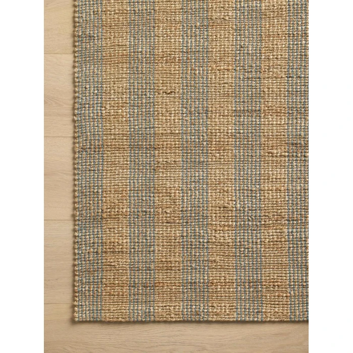 Chris Loves Julia x Loloi Judy Natural / Sky JUD-04 2 ft. 6 in. X 7 ft. 6 in. Rectangle Rug