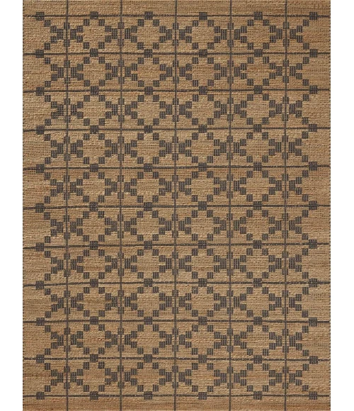 Chris Loves Julia x Loloi Judy Natural / Graphite JUD-05 9 ft. 3 in. X 13 ft. Rectangle Rug