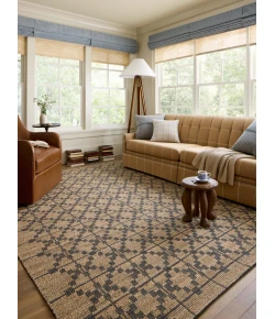 Chris Loves Julia x Loloi Judy Natural / Graphite JUD-05 7 ft. 9 in. X 9 ft. 9 in. Rectangle Rug