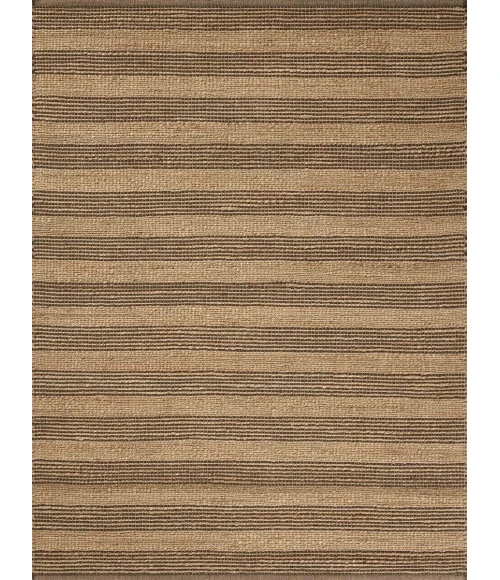 Chris Loves Julia x Loloi Judy Natural / Chocolate JUD-06 7 ft. 9 in. X 9 ft. 9 in. Rectangle Rug