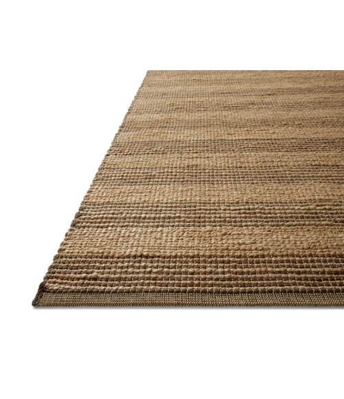 Chris Loves Julia x Loloi Judy Natural / Chocolate JUD-06 7 ft. 9 in. X 9 ft. 9 in. Rectangle Rug