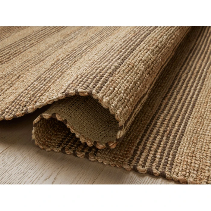 Chris Loves Julia x Loloi Judy Natural / Chocolate JUD-06 2 ft. 6 in. X 7 ft. 6 in. Rectangle Rug