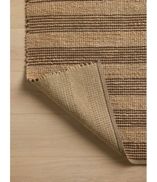 Chris Loves Julia x Loloi Judy Natural / Chocolate JUD-06 7 ft. 9 in. X 9 ft. 9 in. Rectangle Rug
