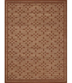Chris Loves Julia x Loloi Judy Natural / Spice JUD-07 7 ft. 9 in. X 9 ft. 9 in. Rectangle Rug