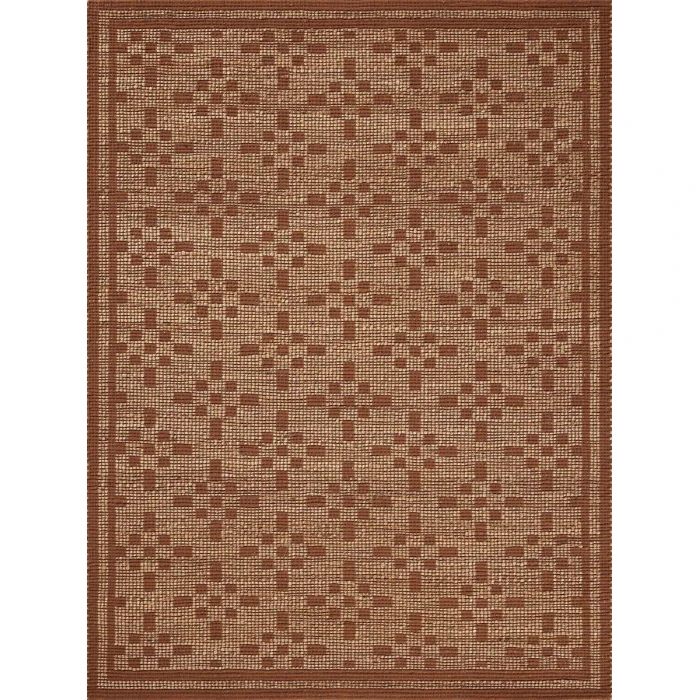 Chris Loves Julia x Loloi Judy Natural / Spice JUD-07 3 ft. 6 in. X 5 ft. 6 in. Rectangle Rug