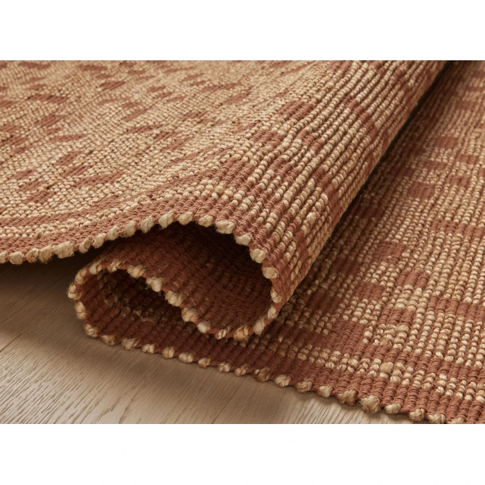 Chris Loves Julia x Loloi Judy Natural / Spice JUD-07 3 ft. 6 in. X 5 ft. 6 in. Rectangle Rug
