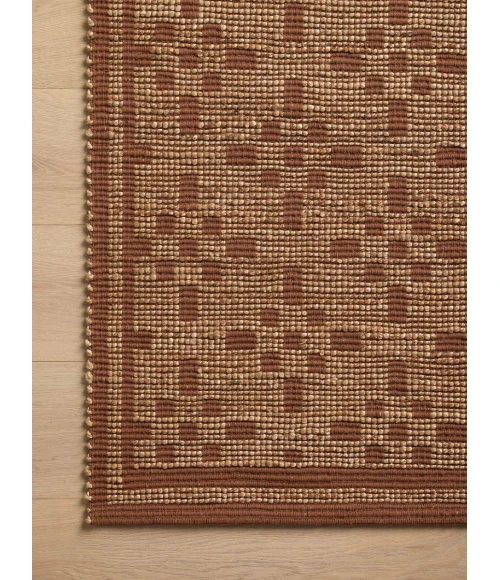 Chris Loves Julia x Loloi Judy Natural / Spice JUD-07 7 ft. 9 in. X 9 ft. 9 in. Rectangle Rug