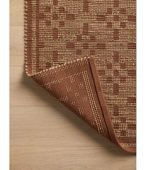 Chris Loves Julia x Loloi Judy Natural / Spice JUD-07 7 ft. 9 in. X 9 ft. 9 in. Rectangle Rug