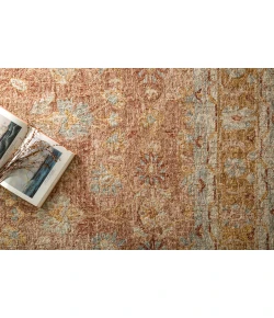 Loloi Julian JI-04 TERRACOTTA / GOLD Area Rug 12 ft. 0 in. X 15 ft. 0 in. Rectangle