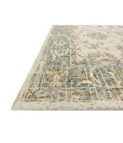 Loloi Julian JI-06 IVORY / SPA Area Rug 18 in. X 18 in. Sample