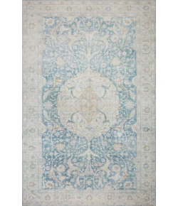 Loloi Jules JUL-03 ANTIQUE / SKY Area Rug 18 in. X 18 in. Sample