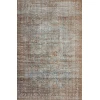 Chris Loves Julia x Loloi Jules JUL-05 LAGOON / BRICK Area Rug 2 ft. 6 in. X 7 ft. 6 in. Rectangle
