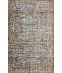 Chris Loves Julia x Loloi Jules JUL-05 LAGOON / BRICK Area Rug 2 ft. 6 in. X 9 ft. 6 in. Rectangle