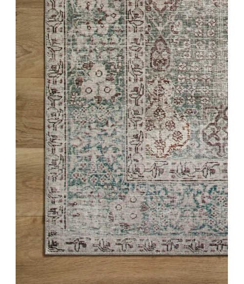 Chris Loves Julia x Loloi Jules Emerald / Antique Ivory 45481 2 ft. 6 in. X 7 ft. 6 in. Rectangle Rug
