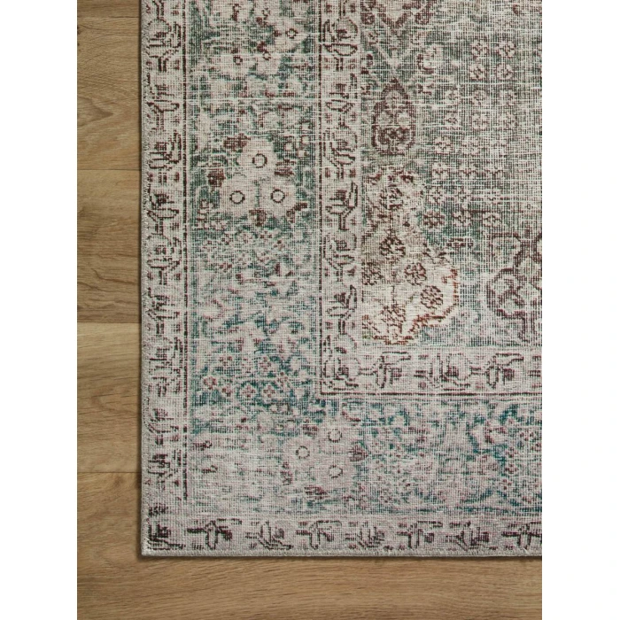 Chris Loves Julia x Loloi Jules Emerald / Antique Ivory 45481 5 ft. X 7 ft. 6 in. Rectangle Rug