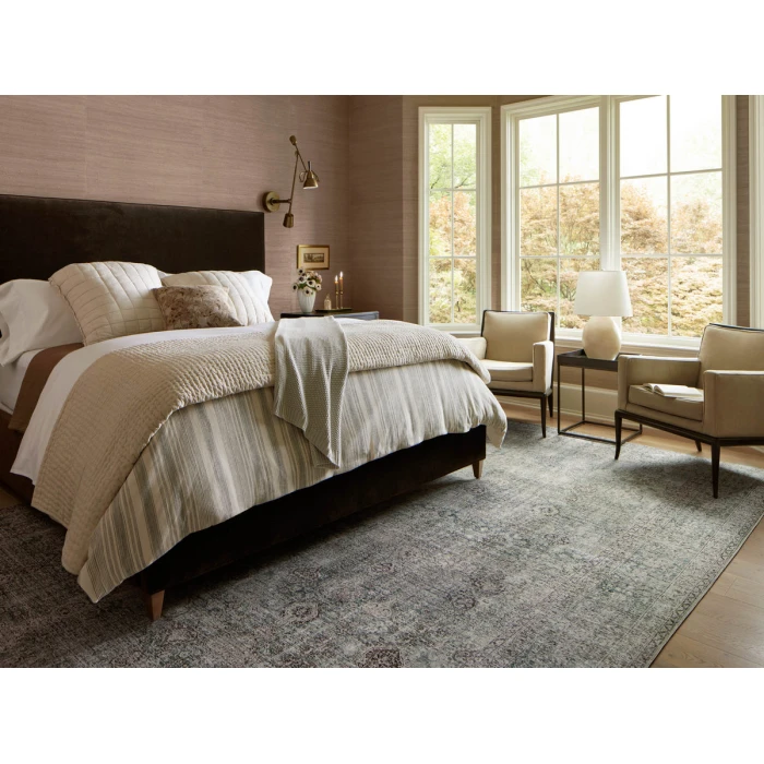 Chris Loves Julia x Loloi Jules Emerald / Antique Ivory 45481 5 ft. X 7 ft. 6 in. Rectangle Rug