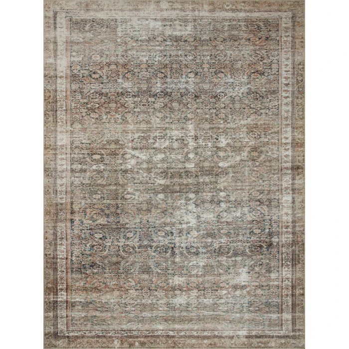 Chris Loves Julia x Loloi Jules Ink / Terracotta 45482 2 ft. X 5 ft. Rectangle Rug