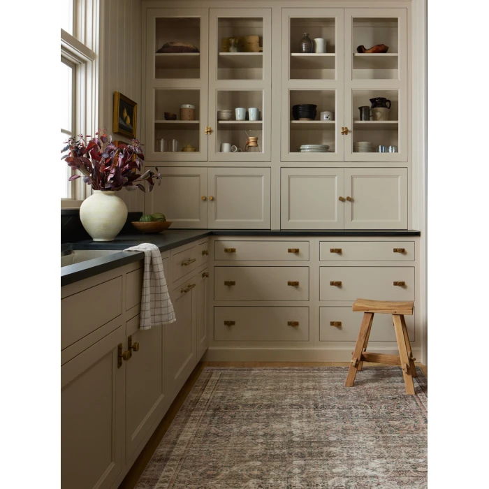 Chris Loves Julia x Loloi Jules Ink / Terracotta 45482 2 ft. X 5 ft. Rectangle Rug