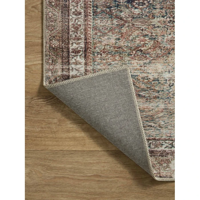 Chris Loves Julia x Loloi Jules Ink / Terracotta 45482 2 ft. X 5 ft. Rectangle Rug