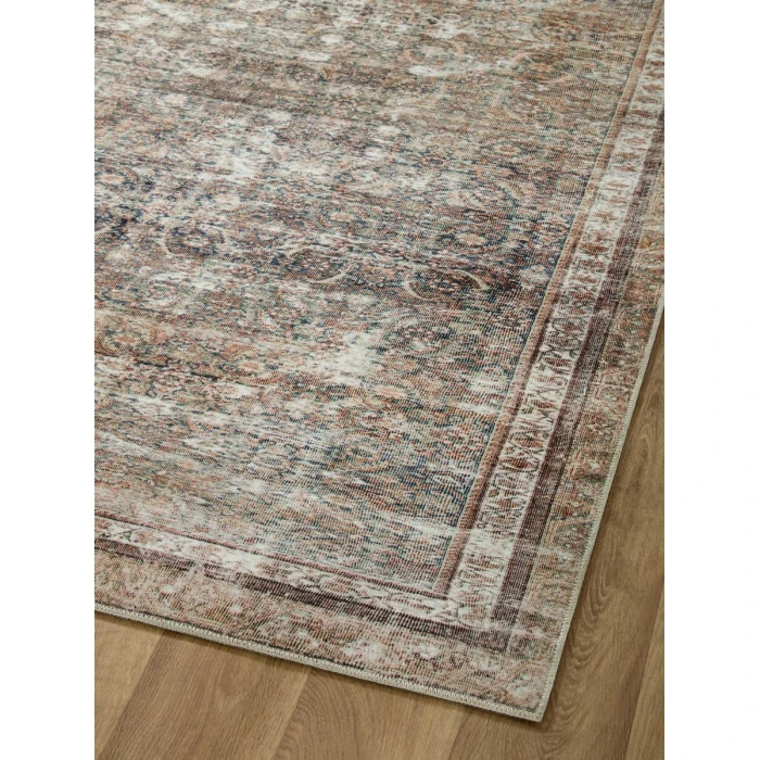 Chris Loves Julia x Loloi Jules Ink / Terracotta 45482 2 ft. X 5 ft. Rectangle Rug