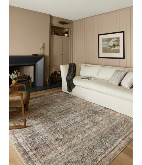 Chris Loves Julia x Loloi Jules Ink / Terracotta 45482 8 ft. 6 in. X 11 ft. 6 in. Rectangle Rug