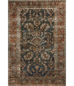 Chris Loves Julia x Loloi Jules Ocean / Spice 46213 18in. X 18in. Sample Rect. Rug