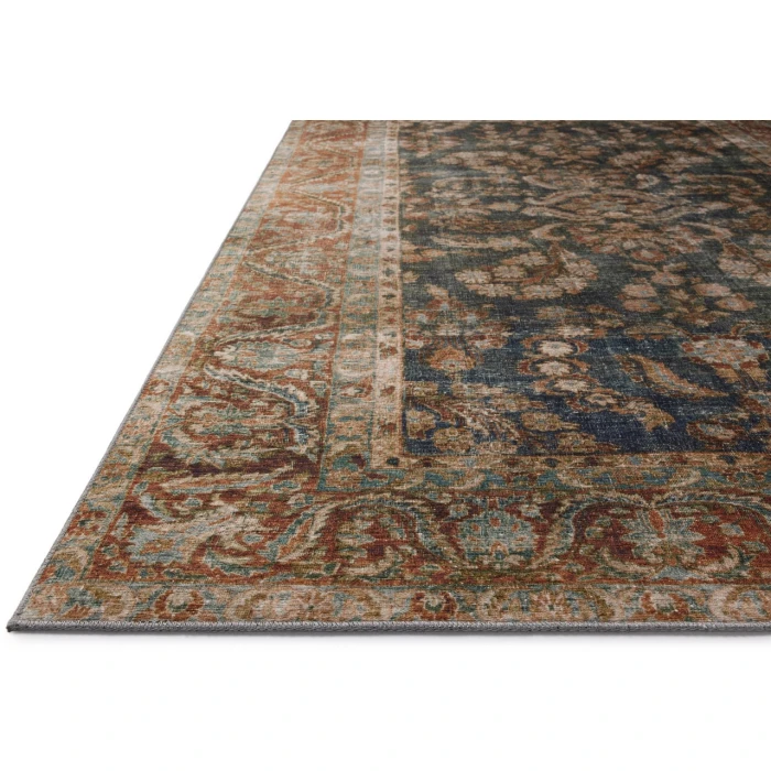 Chris Loves Julia x Loloi Jules Ocean / Spice 46213 2ft.-6in. X 9ft.-6in. Rect. Rug