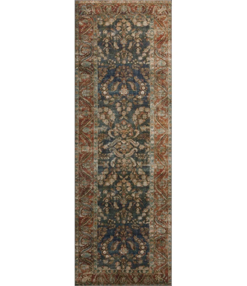 Chris Loves Julia x Loloi Jules Ocean / Spice 46213 2ft. X 5ft. Rect. Rug