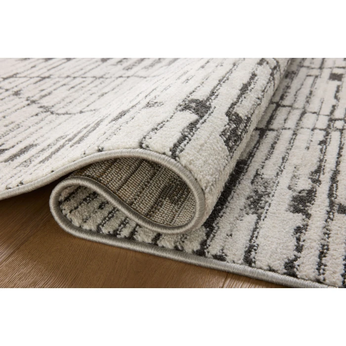 Loloi II Kamala Charcoal / Dove 6'-7" x 9'-6" Area Rug