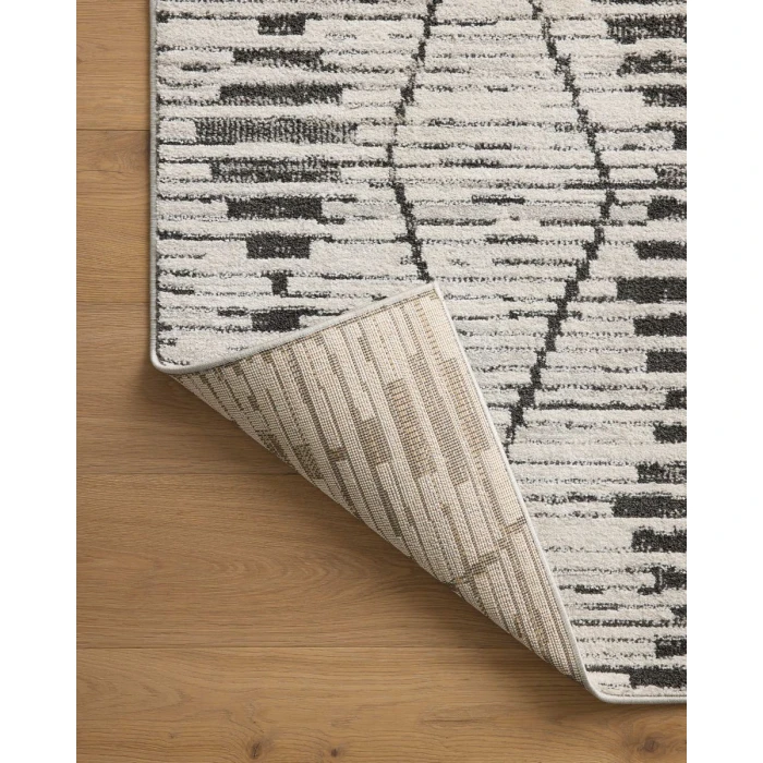 Loloi II Kamala Charcoal / Dove 6'-7" x 9'-6" Area Rug