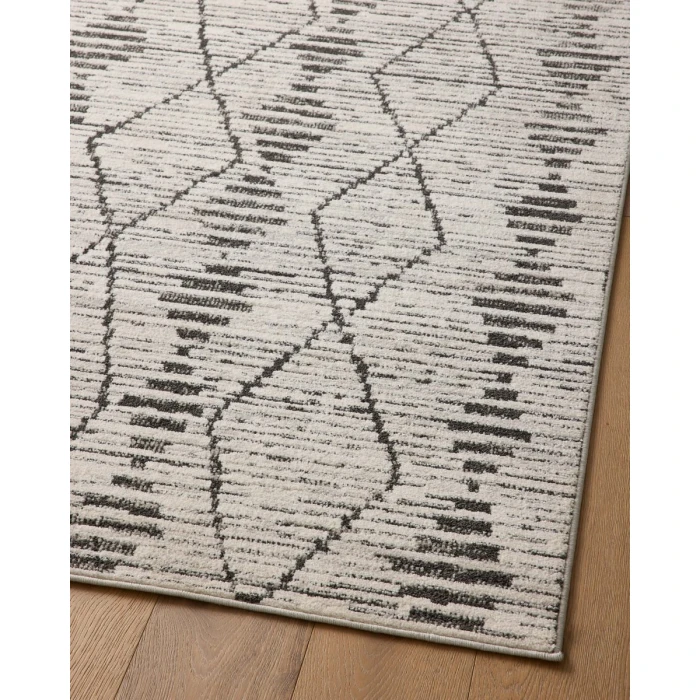 Loloi II Kamala Charcoal / Dove 6'-7" x 9'-6" Area Rug