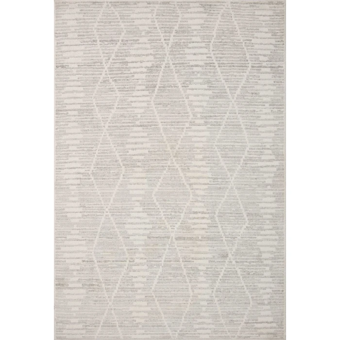 Loloi II Kamala Ivory / Silver 5'-3" x 7'-9" Area Rug