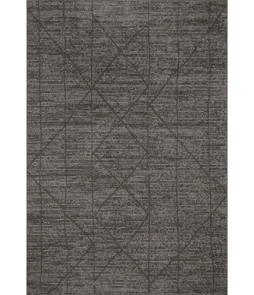 Loloi II Kamala Charcoal / Ivory 6'-7" x 9'-6" Area Rug