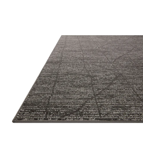 Loloi II Kamala Charcoal / Ivory 6'-7" x 9'-6" Area Rug