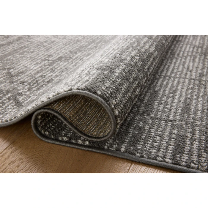 Loloi II Kamala Charcoal / Ivory 6'-7" x 9'-6" Area Rug