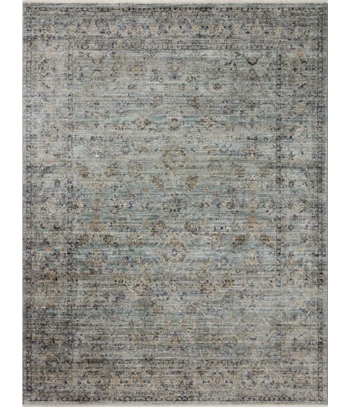 Jean Stoffer x Loloi Katherine Ocean / Gold KES-01 7 ft. 10 in. X 10 ft. Rectangle Rug