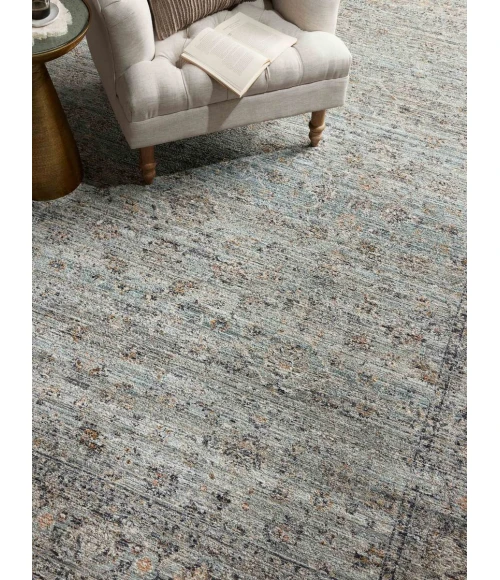 Jean Stoffer x Loloi Katherine Ocean / Gold KES-01 7 ft. 10 in. X 10 ft. Rectangle Rug