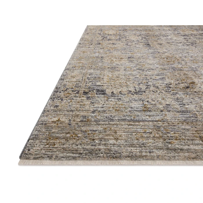 Jean Stoffer x Loloi Katherine Charcoal / Gold KES-02 5 ft. 3 in. X 7 ft. 9 in. Rectangle Rug