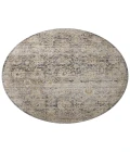 Jean Stoffer x Loloi Katherine Charcoal / Gold KES-02 5 ft. 3 in. X 5 ft. 3 in. Round Rug