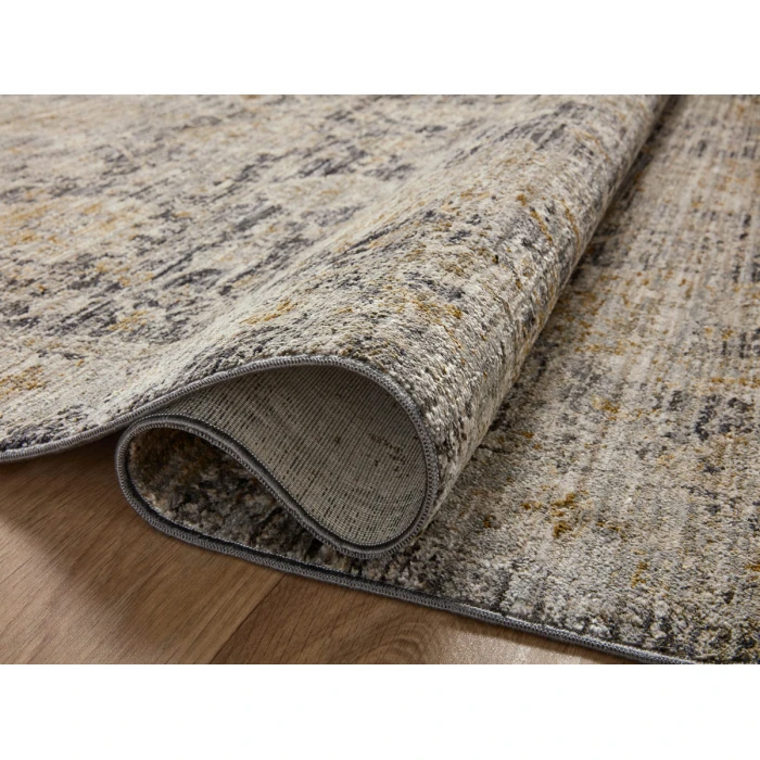 Jean Stoffer x Loloi Katherine Charcoal / Gold KES-02 5 ft. 3 in. X 7 ft. 9 in. Rectangle Rug