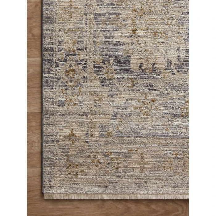 Jean Stoffer x Loloi Katherine Charcoal / Gold KES-02 5 ft. 3 in. X 7 ft. 9 in. Rectangle Rug