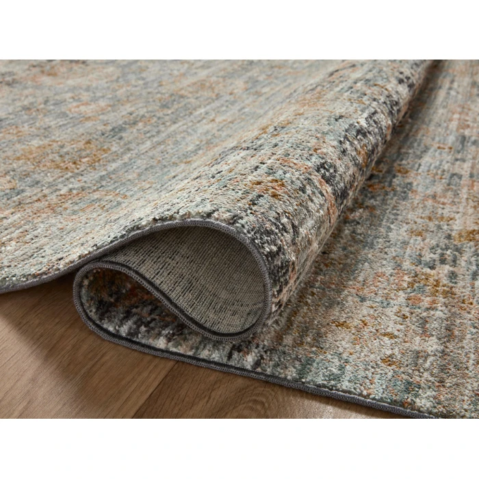 Jean Stoffer x Loloi Katherine Ocean / Coral KES-02 7 ft. 10 in. X 7 ft. 10 in. Round Rug