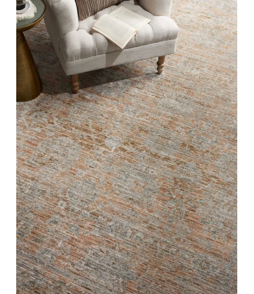 Jean Stoffer x Loloi Katherine Terracotta / Smoke KES-02 5 ft. 3 in. X 7 ft. 9 in. Rectangle Rug