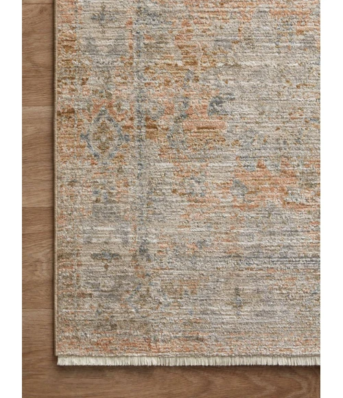 Jean Stoffer x Loloi Katherine Terracotta / Smoke KES-02 5 ft. 3 in. X 7 ft. 9 in. Rectangle Rug