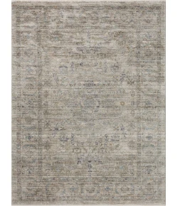 Jean Stoffer x Loloi Katherine Beige / Mist KES-03 5 ft. 3 in. X 5 ft. 3 in. Round Rug