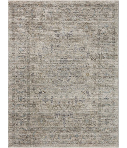 Jean Stoffer x Loloi Katherine Beige / Mist KES-03 9 ft. 6 in. X 9 ft. 6 in. Round Rug