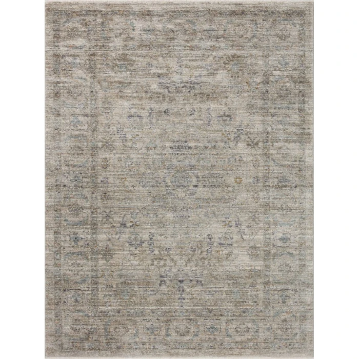 Jean Stoffer x Loloi Katherine Beige / Mist KES-03 5 ft. 3 in. X 7 ft. 9 in. Rectangle Rug