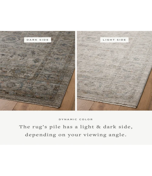 Jean Stoffer x Loloi Katherine Beige / Mist KES-03 9 ft. 6 in. X 9 ft. 6 in. Round Rug
