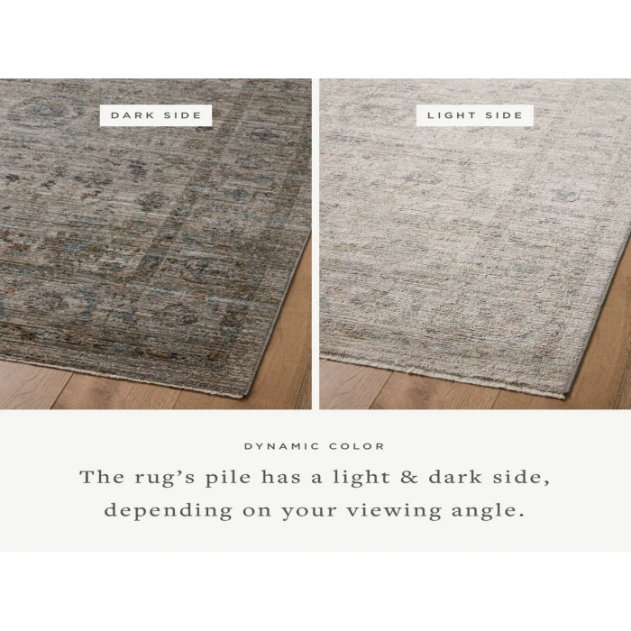 Jean Stoffer x Loloi Katherine Beige / Mist KES-03 5 ft. 3 in. X 7 ft. 9 in. Rectangle Rug